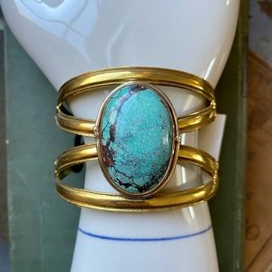 From St Xavier Jina Turquoise Cuff Bracelet